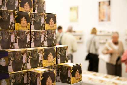 Customers stand in the shop