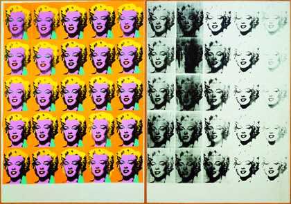 Warhol Marilyn Diptych